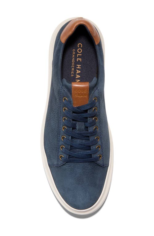 Shop Cole Haan Grandprø Rally Ltt Low Top Sneaker In Navy Blazer Nubuck