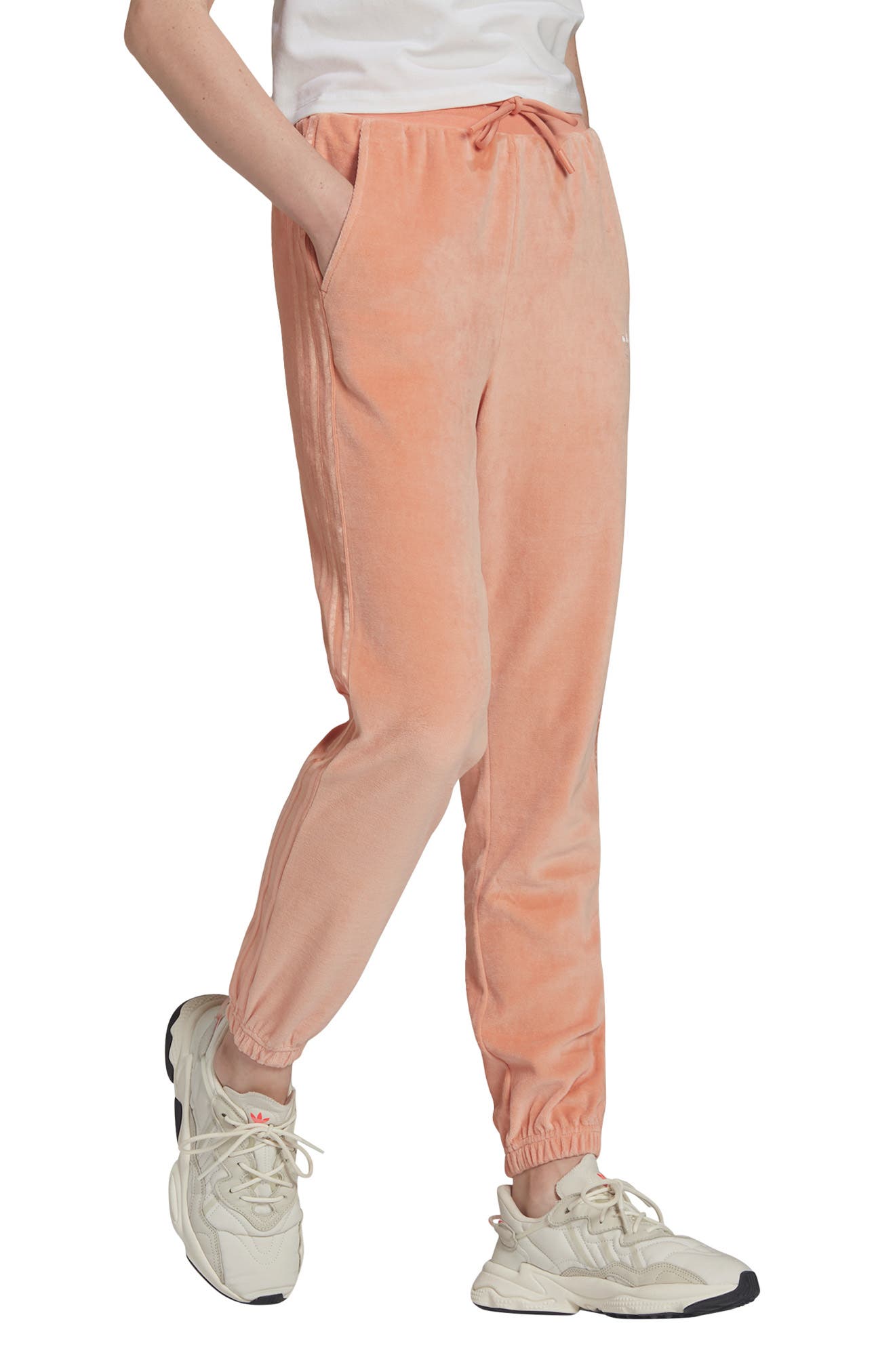 adidas peach track pants