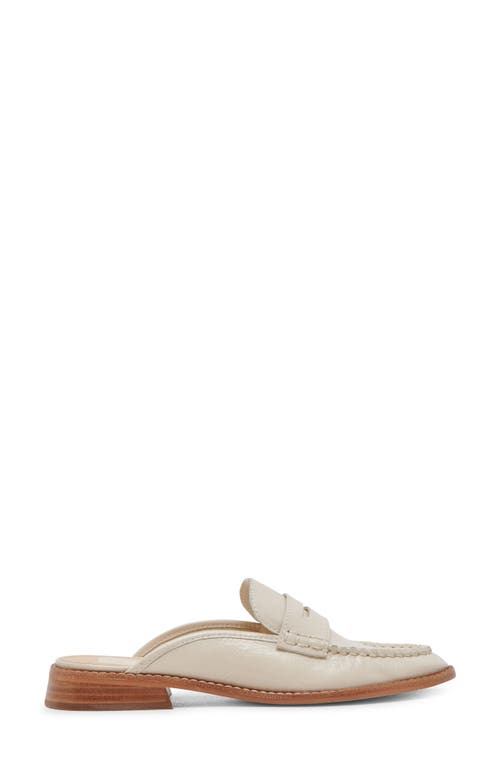 Shop Dolce Vita Havan Loafer Mule In Creme Crinkle Patent