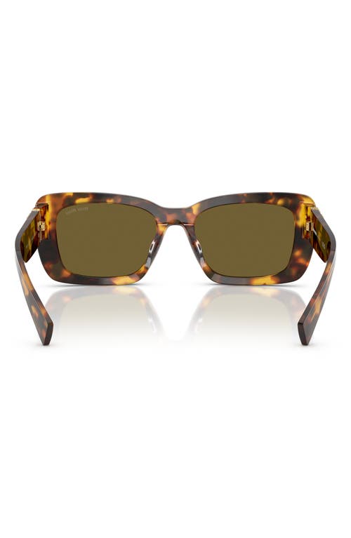 Miu Miu 53mm Rectangular Sunglasses In Blond Havana