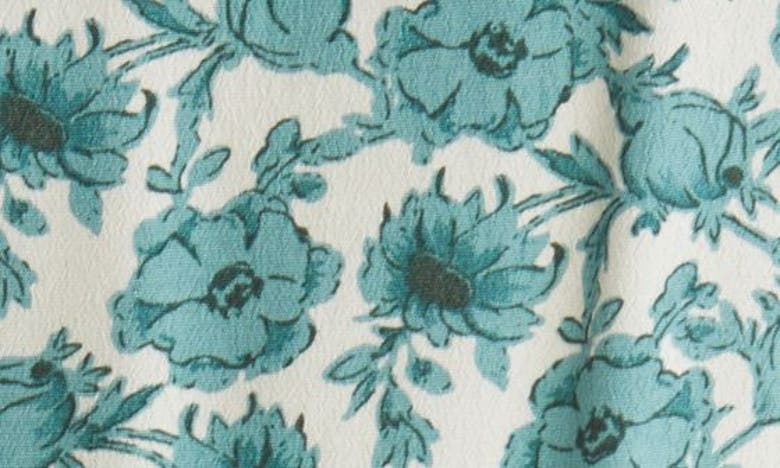 Treasure & Bond Tie Back Camisole In Ivory- Green Celia Floral