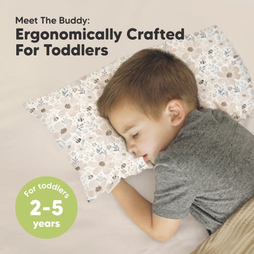 Shop Keababies Buddy Toddler Pillow In Flora Vale