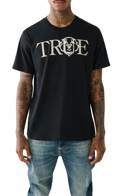 True Religion Brand Jeans True Face Graphic T-Shirt in Jet Black at Nordstrom, Size Small