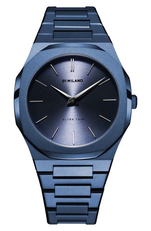 D1 Milano Watch Ultra Thin Bracelet 40 Mm In Blue