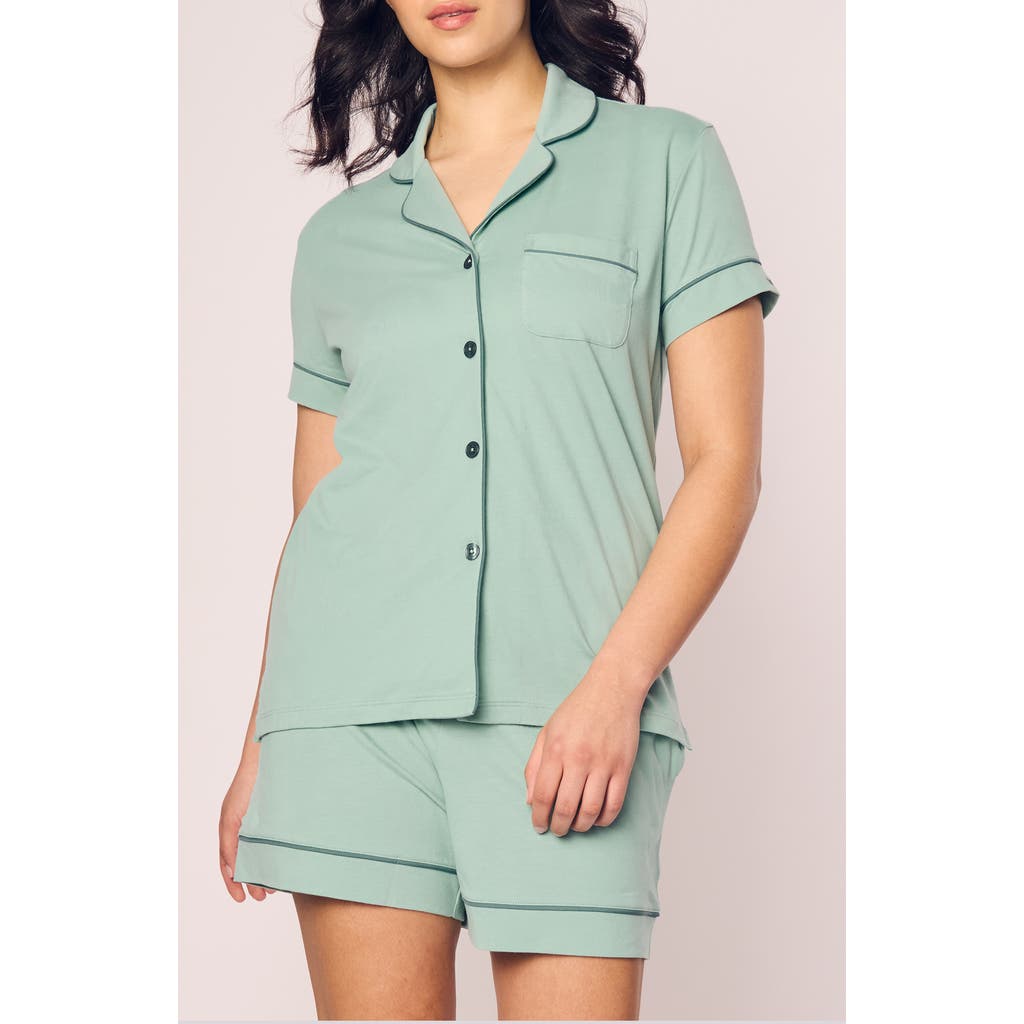 PETITE PLUME PETITE PLUME LUXE PIMA COTTON SHORT PAJAMAS