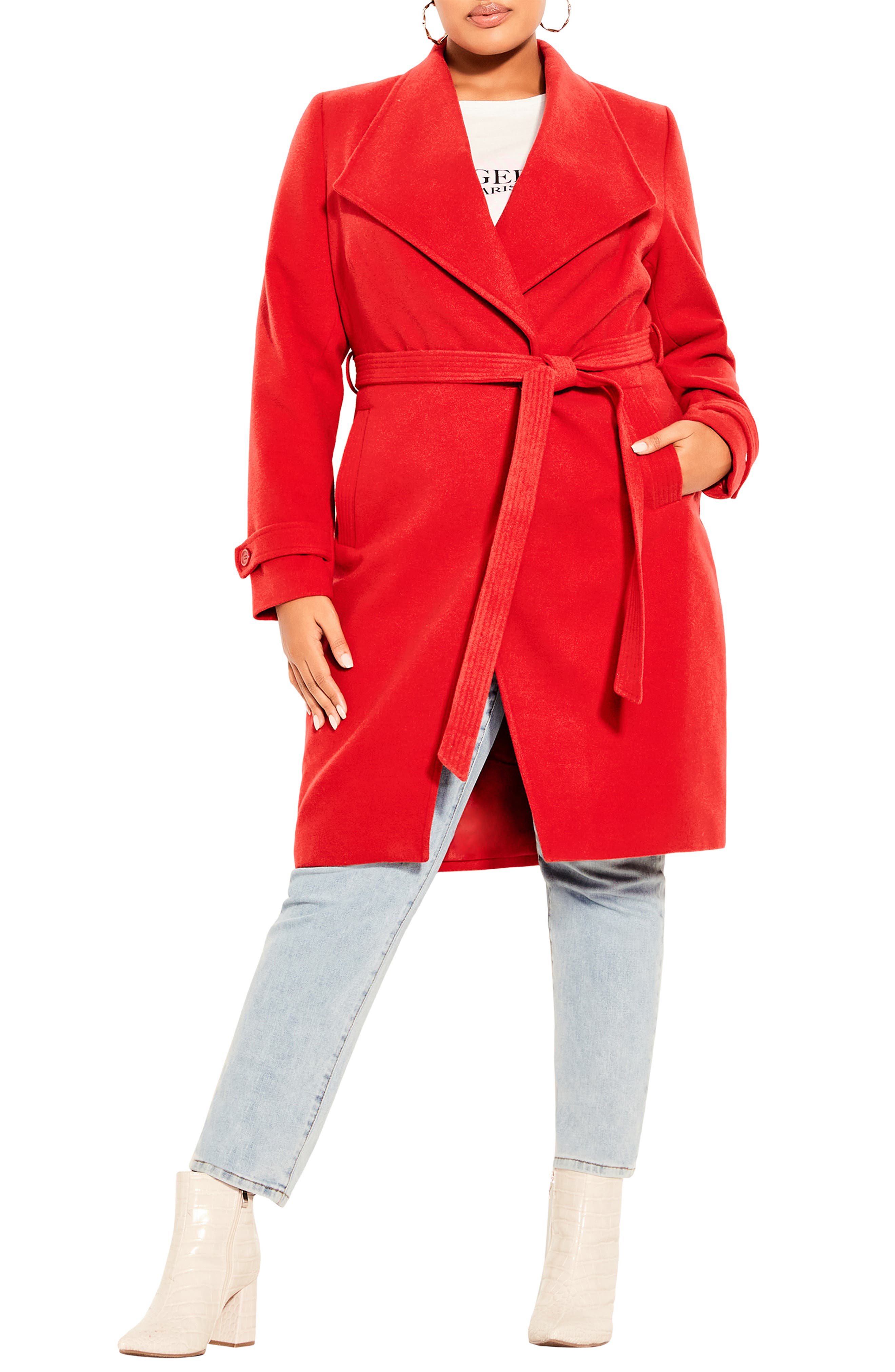 red coat nordstrom