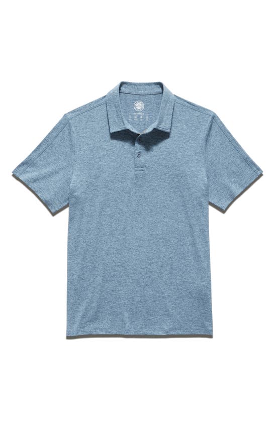 Flag And Anthem All Day Short Sleeve Performance Polo In Light Blue