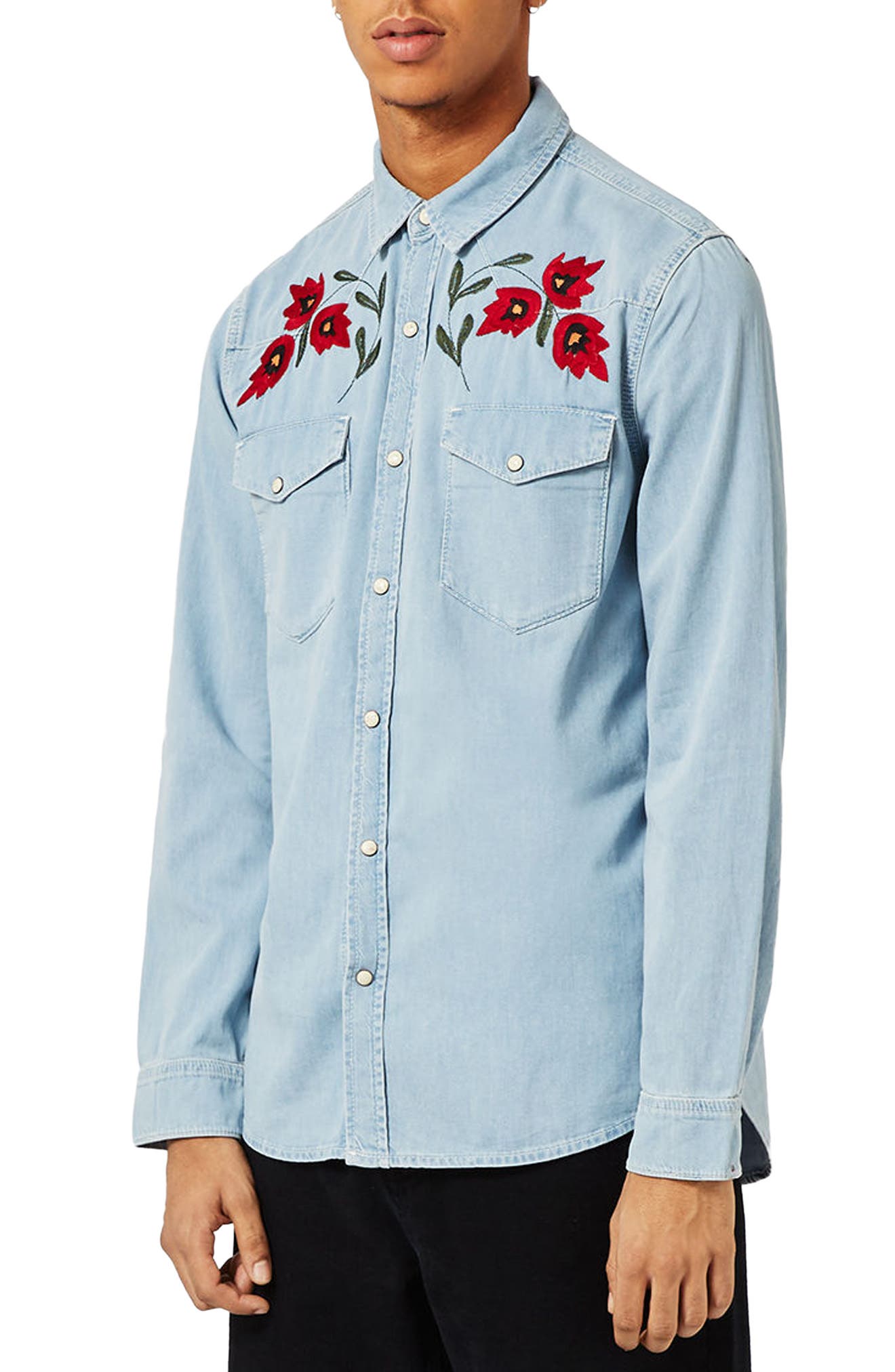 cheap embroidered western shirts