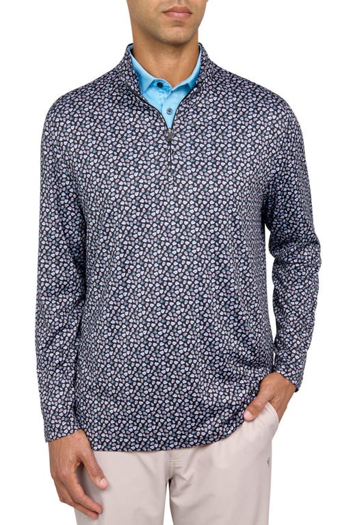 Construct Con.struct Micro Mexi Skull Print Performance Quarter Zip In Multi