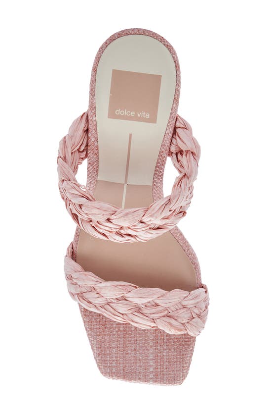 Dolce Vita Paily Raffia Braided Sandal In Pink