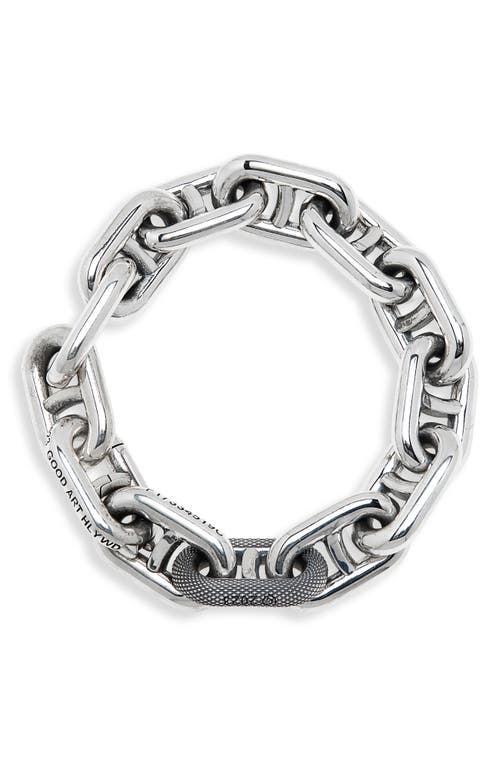 Shop Good Art Hlywd Model 22 Anchor Chain Bracelet In Silver