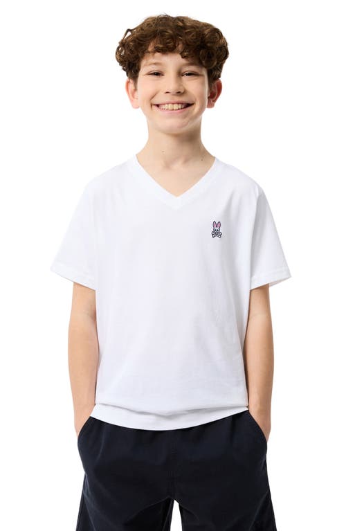 Psycho Bunny Kids' Cotton T-shirt In White