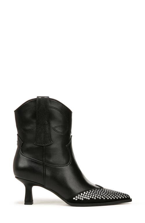 Circus Ny By Sam Edelman Women's Yolanda Metal-studded Kitten-heel Western Booties In Black