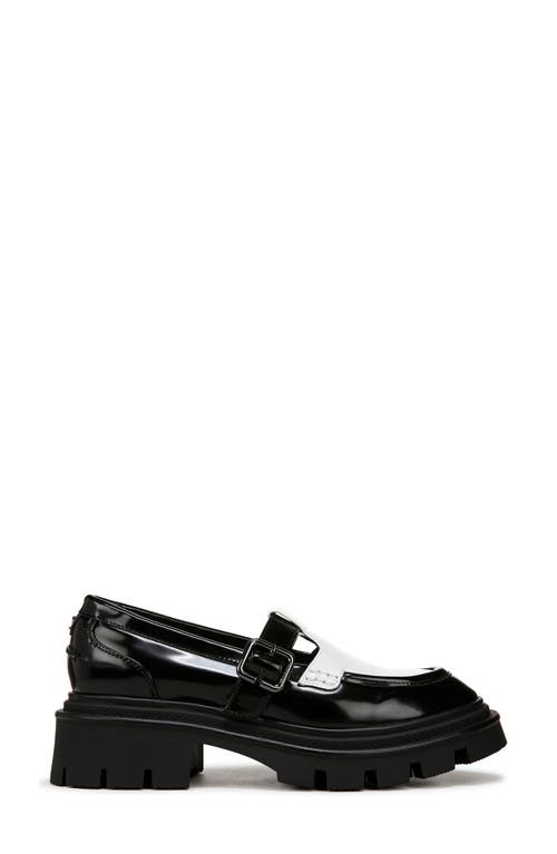 Shop Circus Ny By Sam Edelman Payson Lug Sole T-strap Mary Jane In Black/white