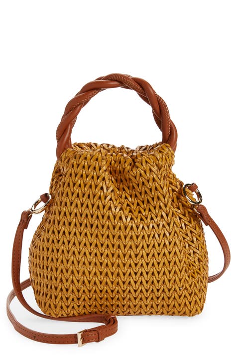 woven leather handbag | Nordstrom
