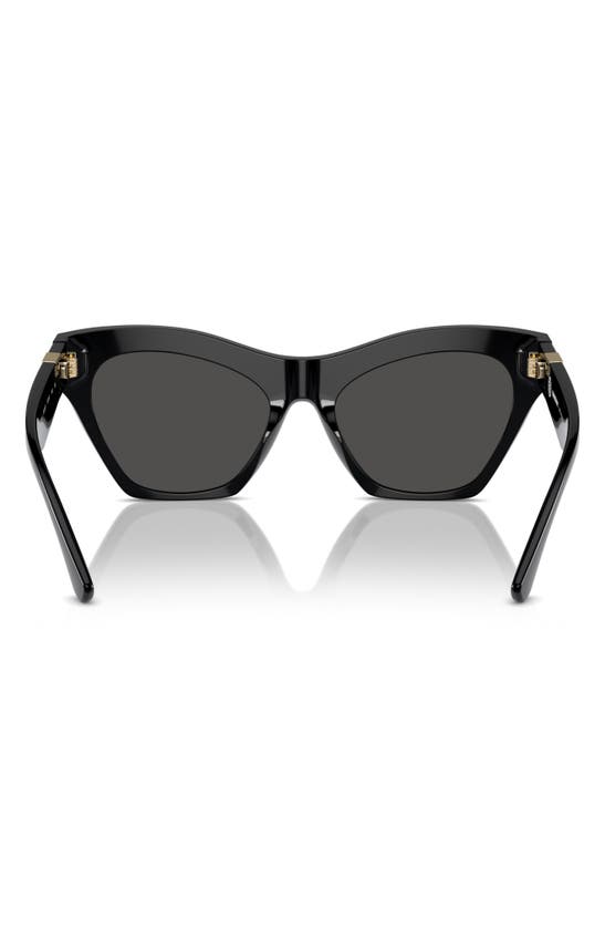 Shop Burberry 55mm Cat Eye Sunglasses In Black