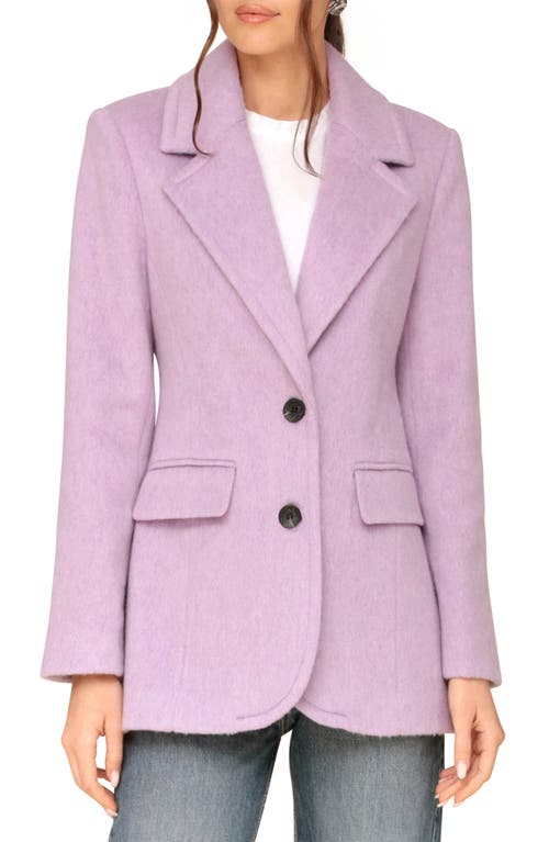 Shop Avec Les Filles Cozy Boyfriend Blazer In Purple