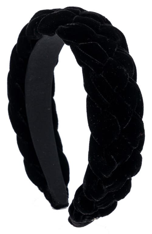 Alexandre de Paris Fuzzy Headband in Black