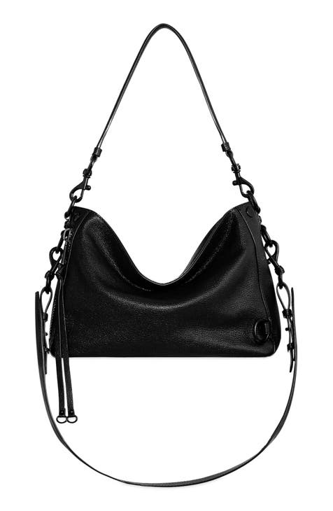Women's Minimalist Leather Chain Strap Crossbody Bag With Arch