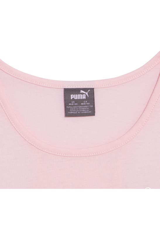 Shop Puma Kids' Tank Top & Shorts 2-piece Set In Light Pink / White