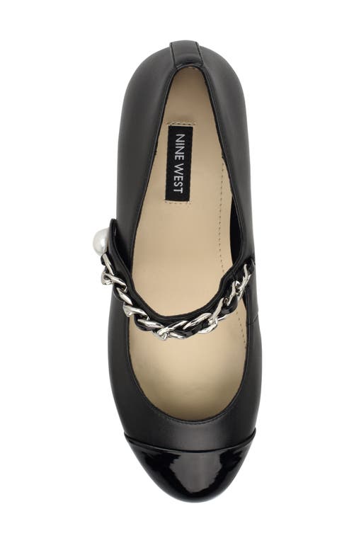 NINE WEST NINE WEST PLATY MARY JANE CAP TOE FLAT