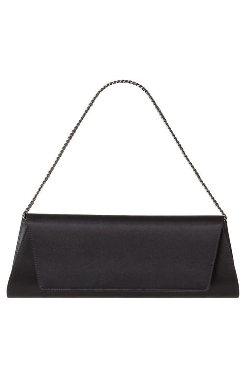 AKRIS AKRIS SMALL ANOUK EAST/WEST SILK SATIN CLUTCH
