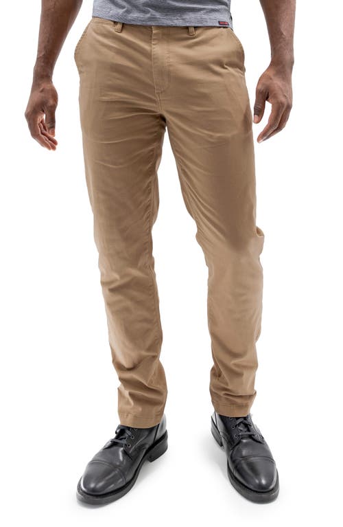 Performance Stretch Chino Pants in Dark Khaki