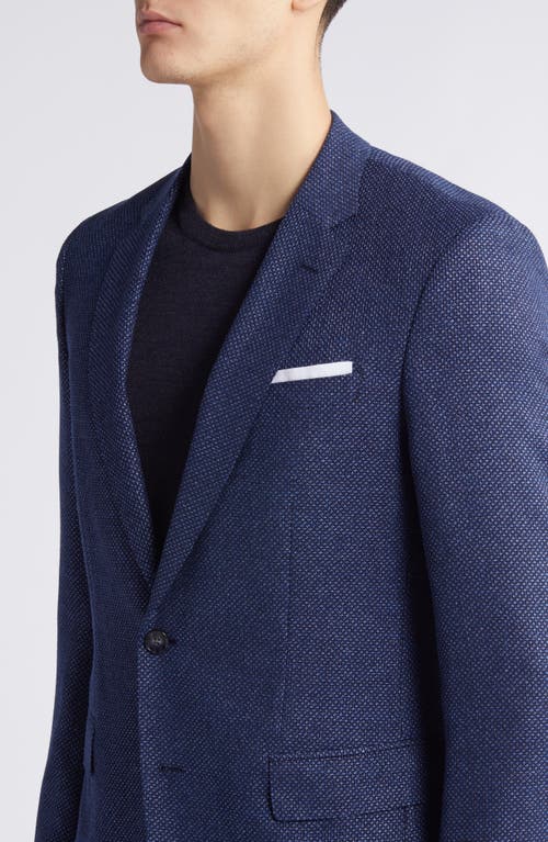 Shop Hugo Boss Boss Hutson Textured Sport Coat In Navy