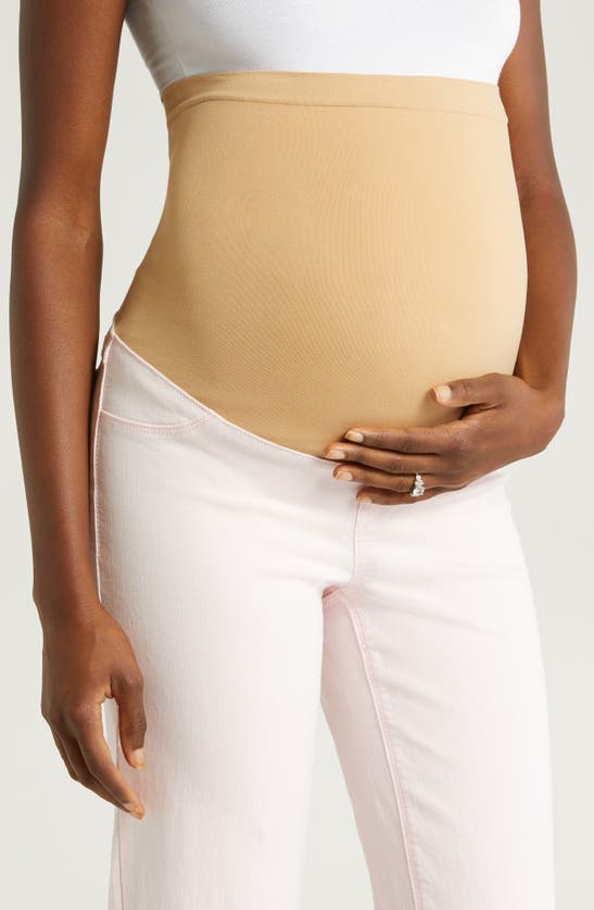 Shop 1822 Denim Over The Bump Ankle Straight Leg Maternity Jeans In Blush