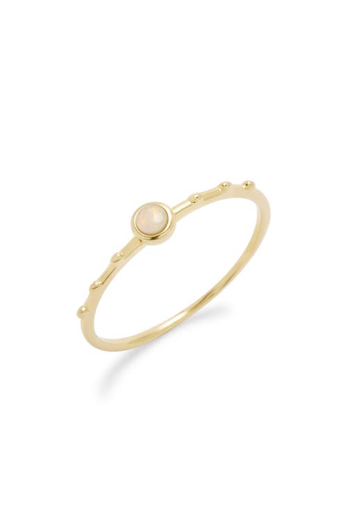 Pippa Opal Extra Thin Ring in Gold