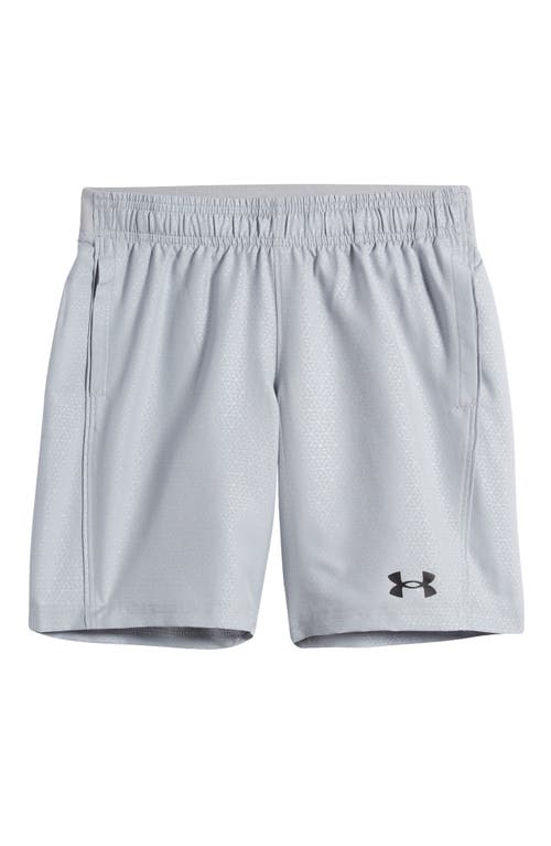 Under Armour Kids' Halfback Athletic Shorts in Mod Gray/Black
