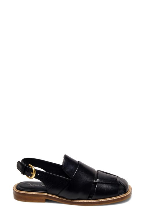 Free People Women's Libby Square Toe Slingback Fisherman Sandals In Black