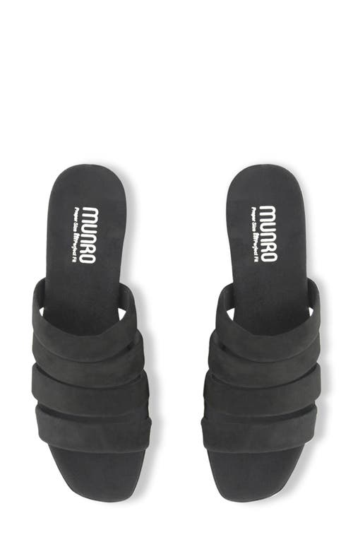 Shop Munro Adrianne Sandal In Black Suede