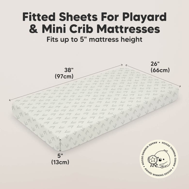 Keababies Soothe Fitted Mini Crib Sheet In Fleur