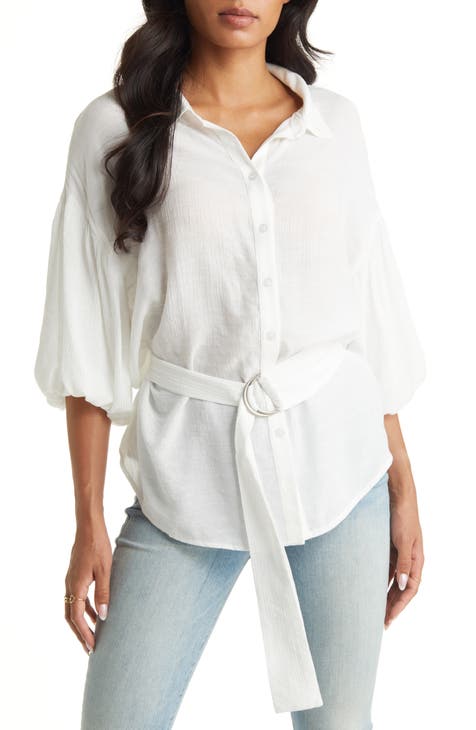White+puff+sleeve+top | Nordstrom