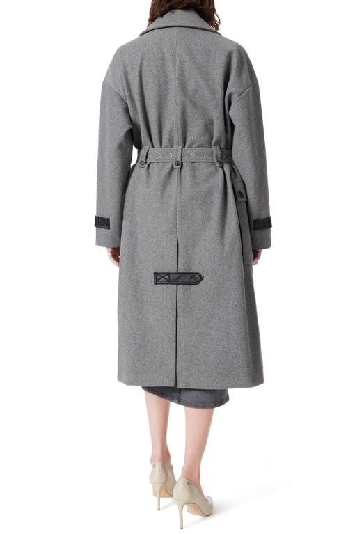 Dee Ocleppo Cargo Trench Coat In Heather Grey