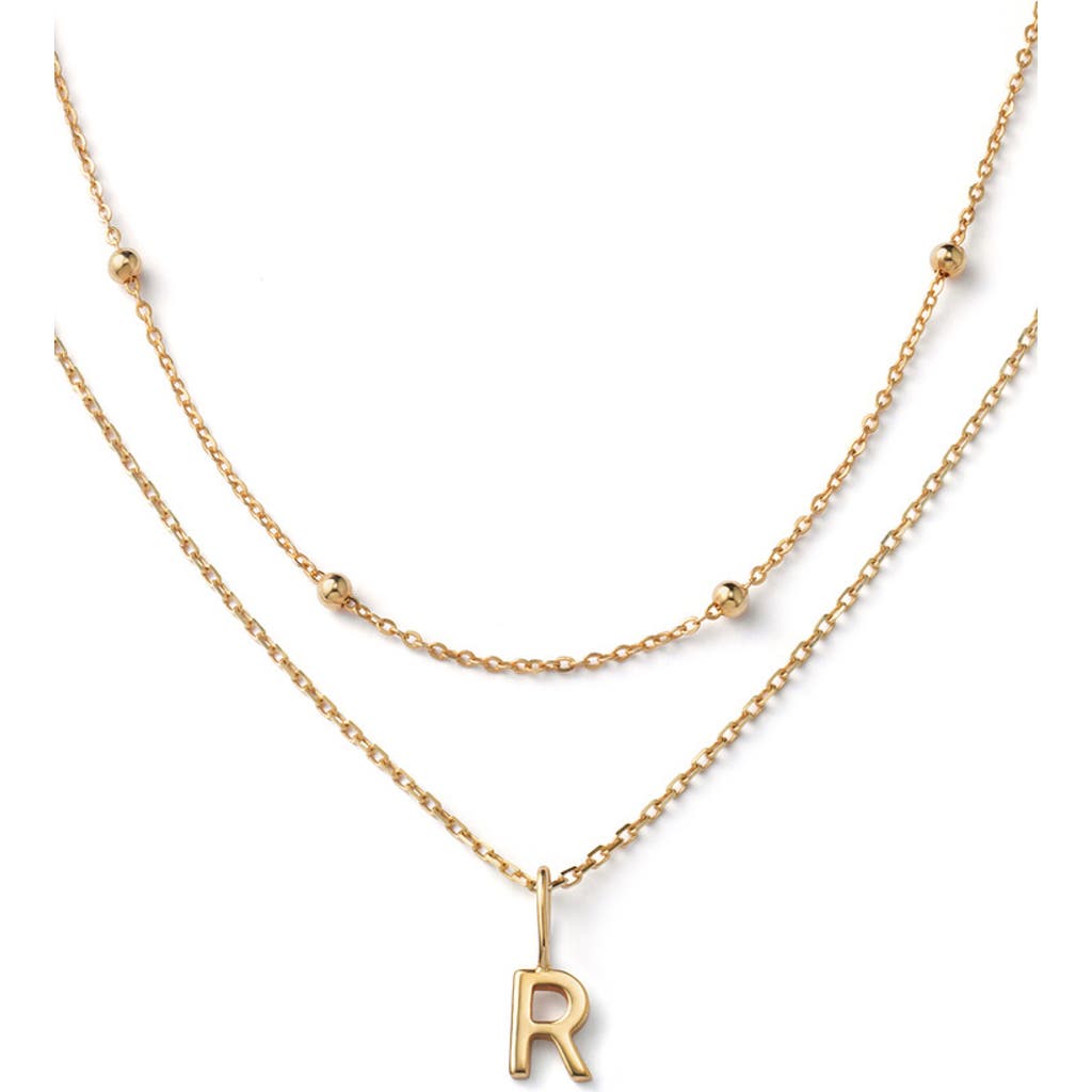 Ana Luisa 10k Gold Layered Letter Necklace
