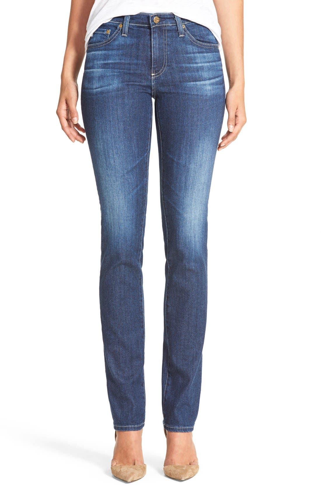 AG 'Harper' Slim Straight Leg Jeans (5 Year Argent) Nordstrom