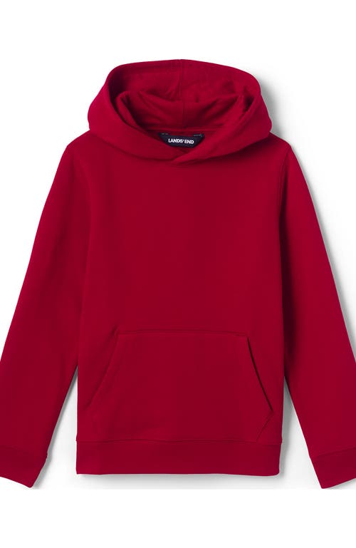 Shop Lands' End School Uniform Kids Hooded Pullover Sweatshirt In Red