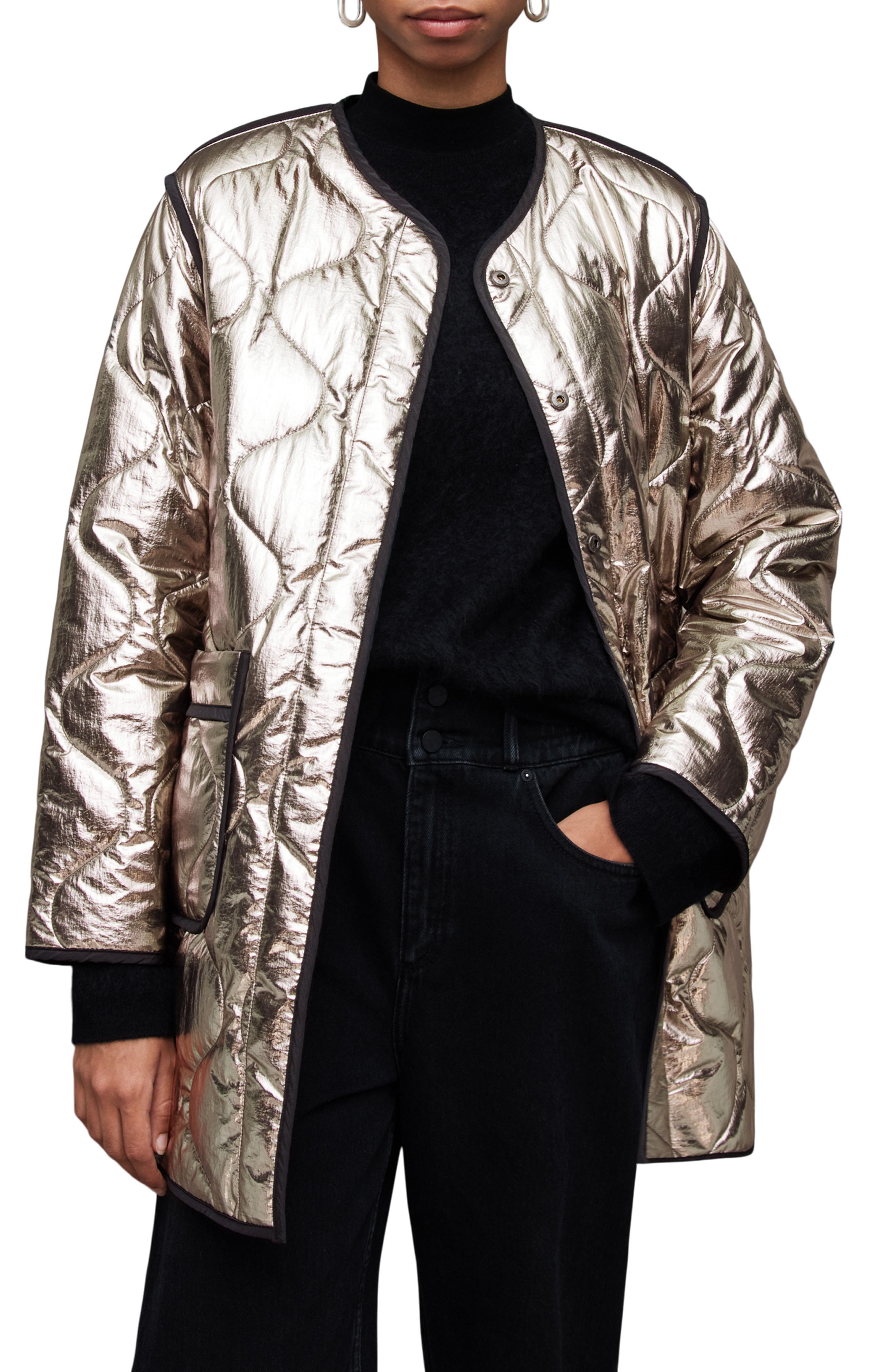 REVERSIBLE QUILTED LEATER LINNER BLOUSON REVERSIBLE M-65 QUILTED 