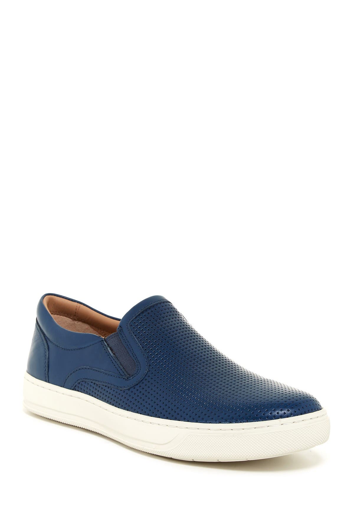 vince ace perforated leather slip on sneakers