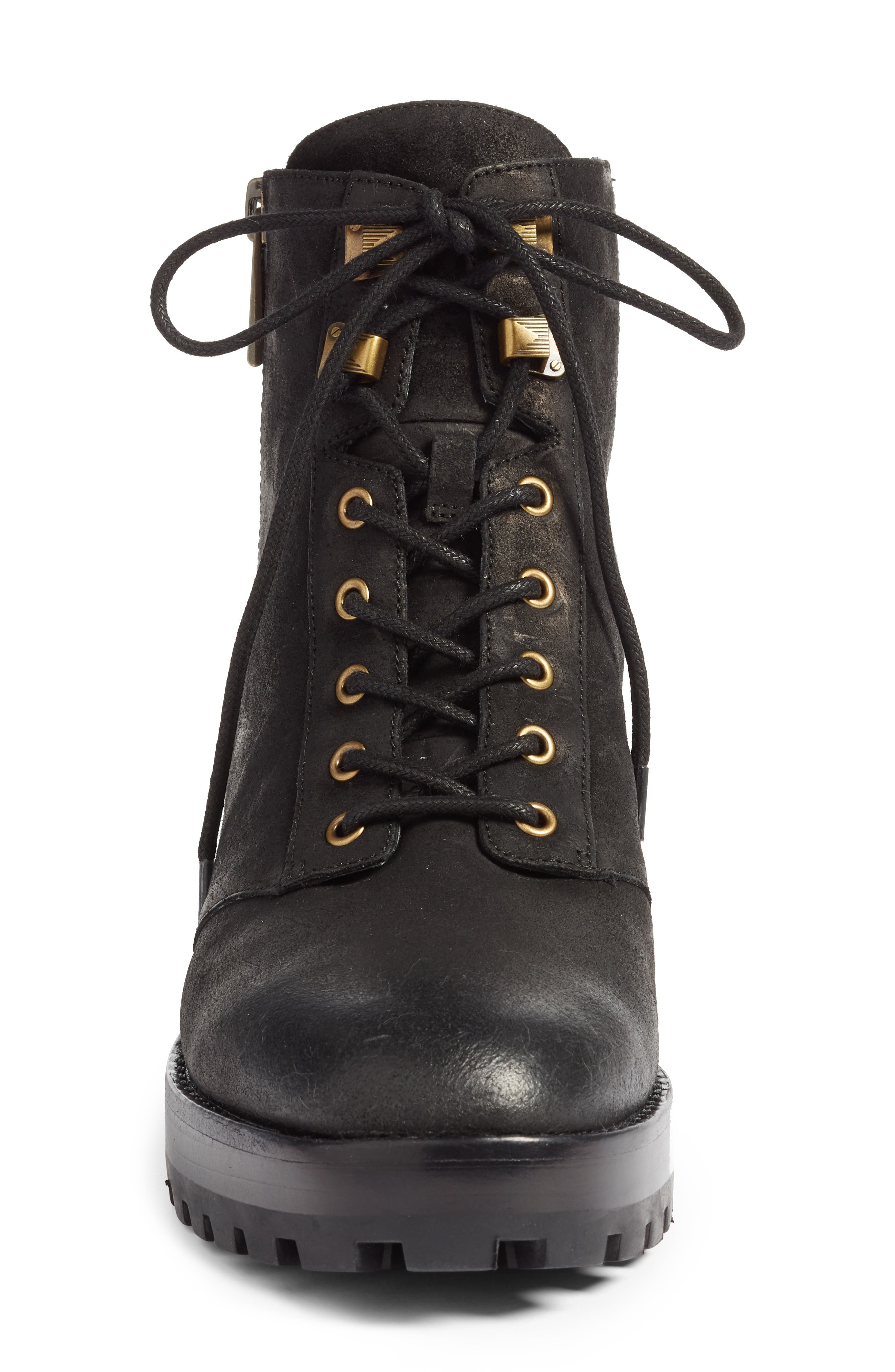 rosario leather combat boot