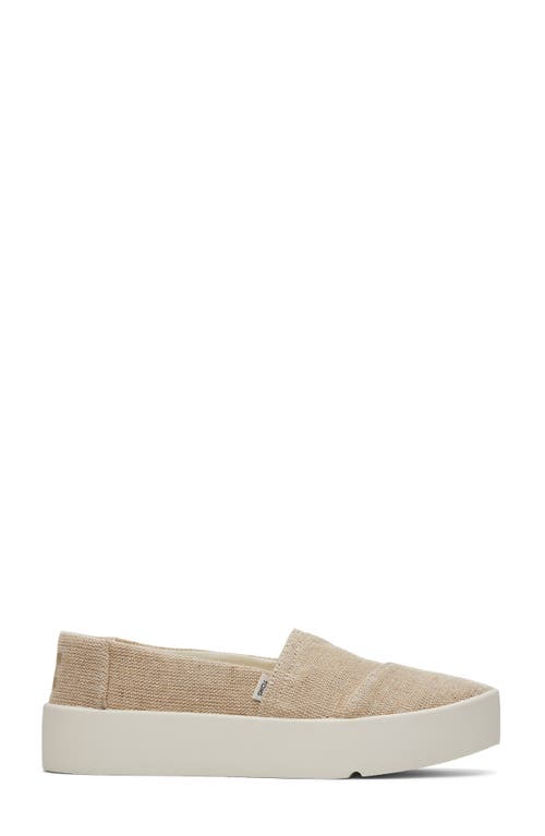 Shop Toms Verona Platform Slip-on Sneaker In Natural