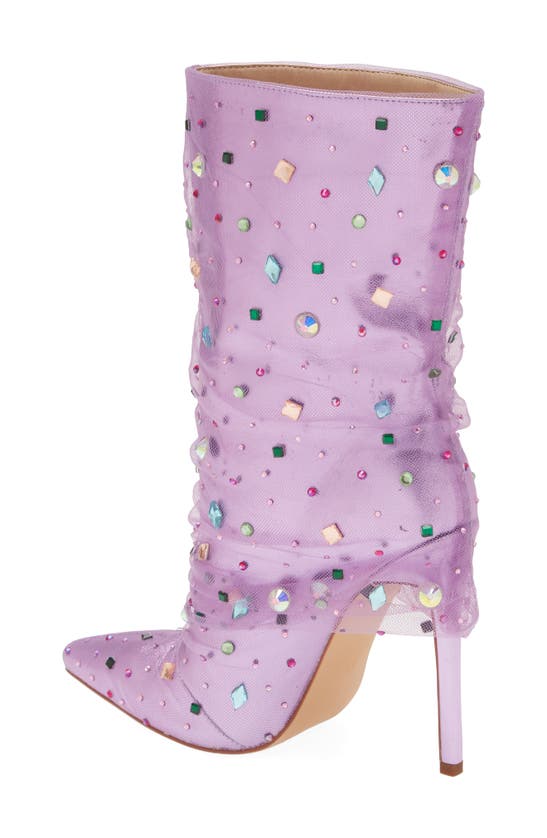 Azalea Wang Liora Stiletto Bootie In Purple