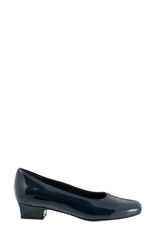 Shop Trotters Doris Pump In Navy Patent