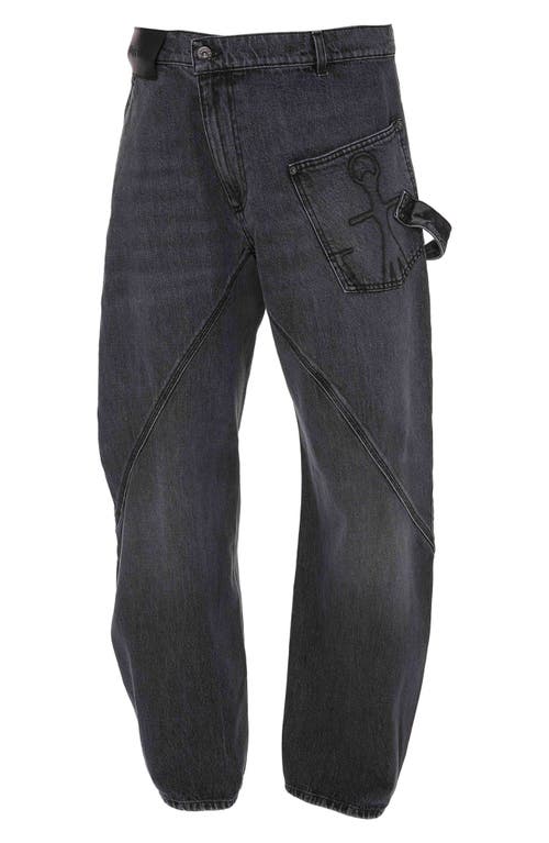JW Anderson Twisted Workwear Jeans in Grey at Nordstrom, Size 34