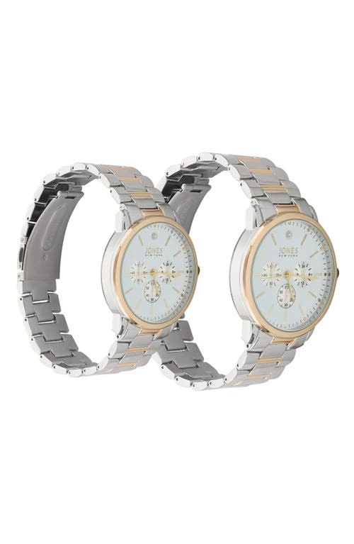 Jones New York Two-piece Diamond Accent Bracelet Watch His & Hers Set In Gold/silver