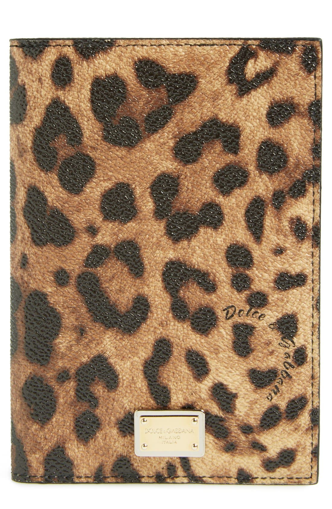 Dolce&Gabbana Leopard Print Passport Cover Nordstrom