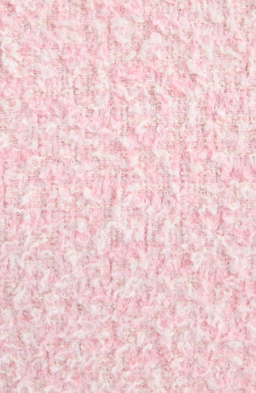 Shop Balenciaga Shimmer Tweed Crop Cardigan In Pink