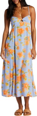 Last Sunset Floral Keyhole Sundress